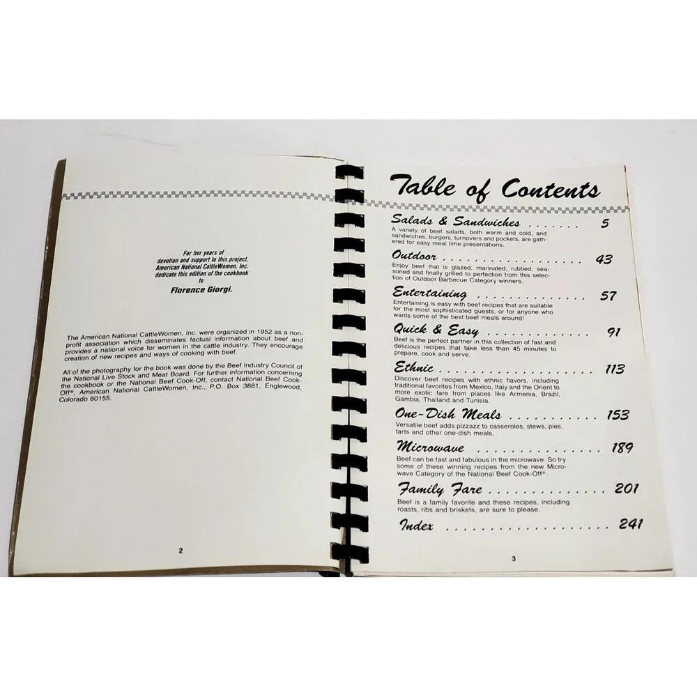 Vintage 1980s Best of Beef Cookbook National Cattlewomen Cookoff Recipes Retro
